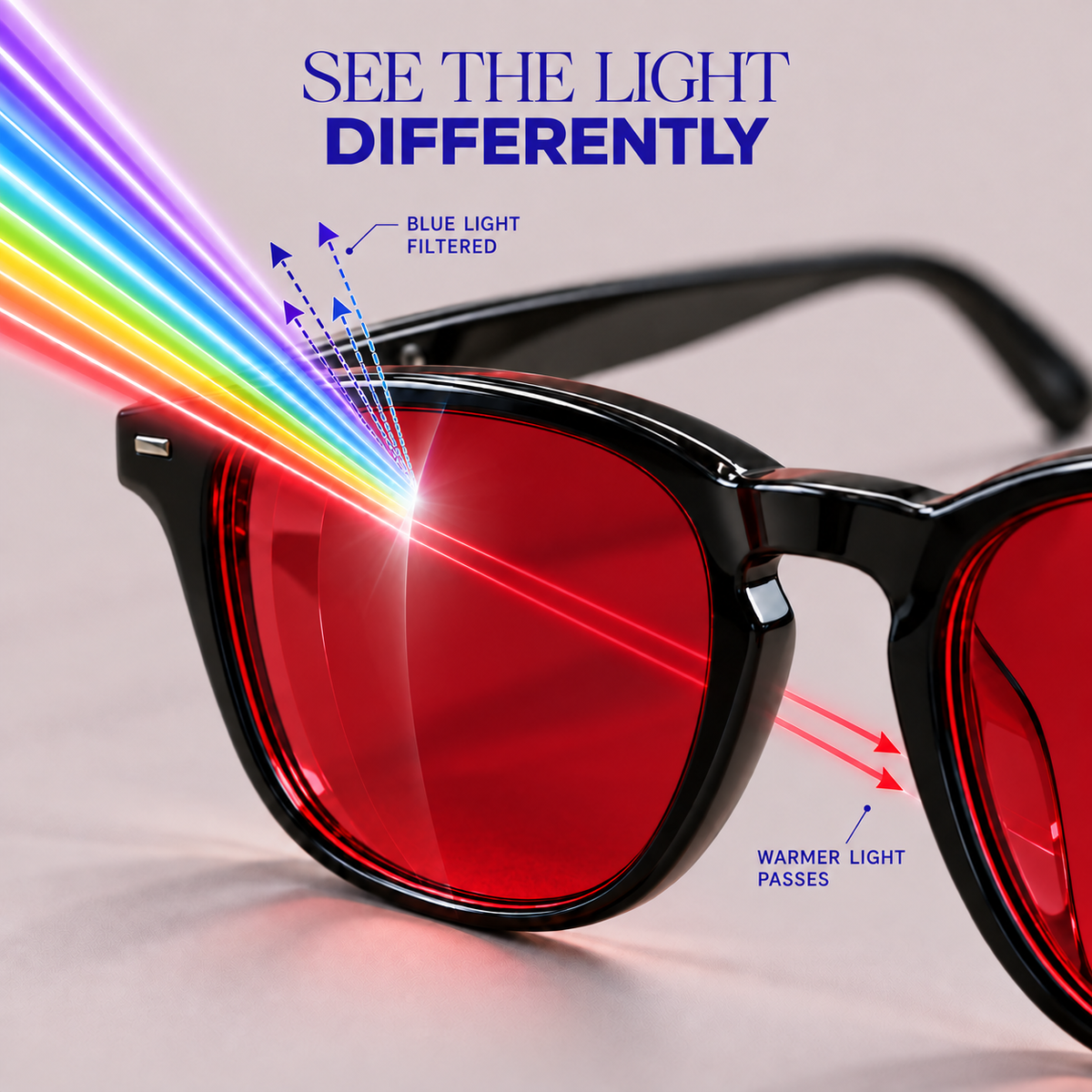 Midnight Aura Glasses - Tea — view 8