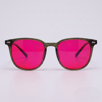 Midnight Aura Glasses - Translucent Green